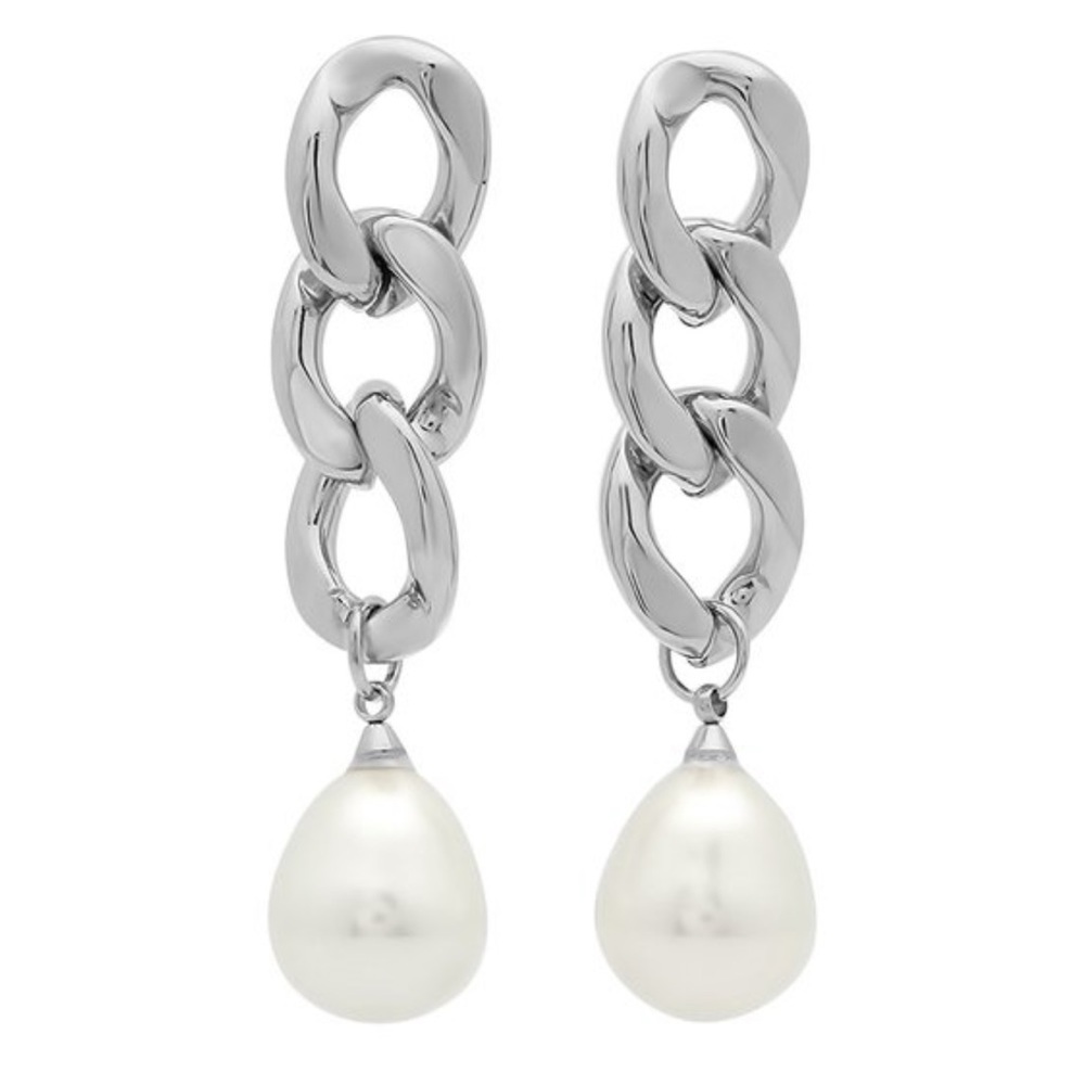 SteelTime | Faux Pearl 2 Inch Dangle Earrings ❤️